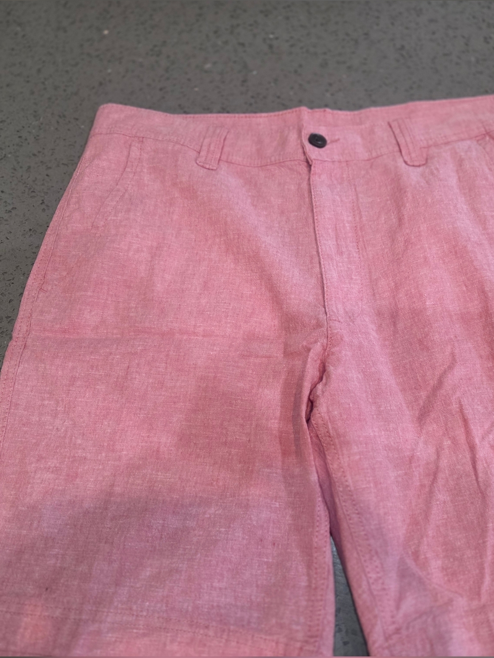 St. John's Bay Pink Linen-Blend Casual Shorts
